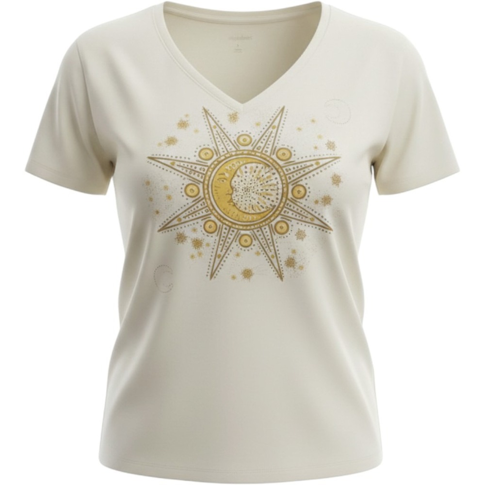 TORRID Classic Cotton V-Neck Tee Moon Star Batik NWT 4X